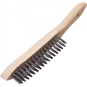 Image of Draper Heavy Duty Wire Scratch Brush 3 Rows