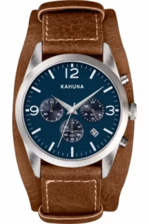 image of Mens Kahuna Chronograph Cuff Watch KCS-0013G