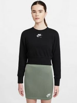 Image of Nike Air Nsw Sweat Top - Black