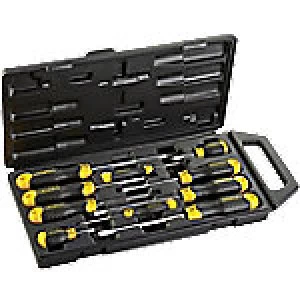 image of Stanley Flared,Pozidriv Cushion Grip Screwdriver Set 10 Pieces