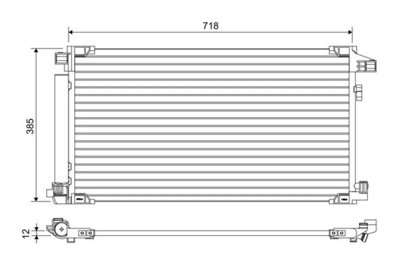 Image of Air conditioning condenser VALEO 822658