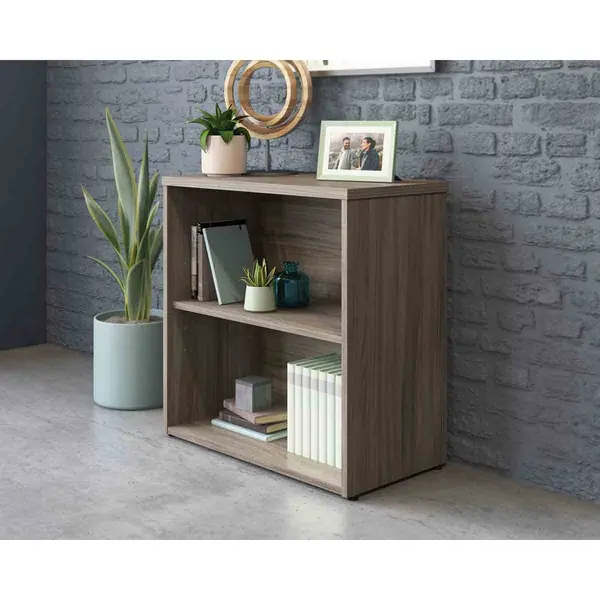 Image of Affiliate 2 Shelf Bookcase W750 x D394 x H743mm Hudson Elm Finish - 5431916 -