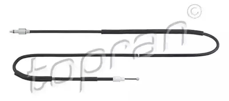 Image of TOPRAN 114 841 Brake Cable EHVP Right Rear Cable,parking brake (124)