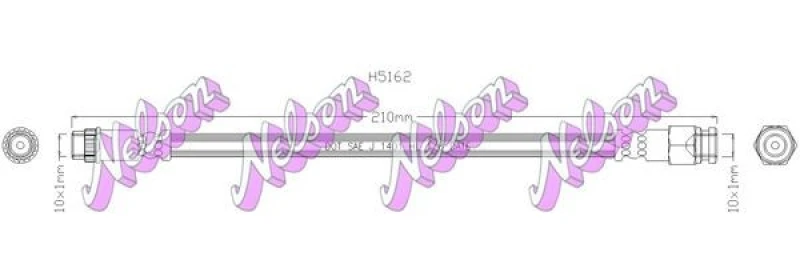 Image of Brake hose KAWE H5162