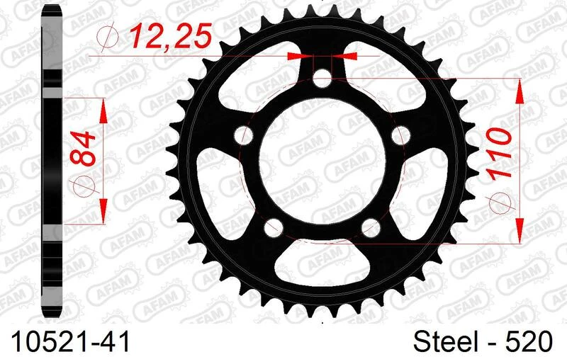 Image of AFAM 10521-41 Chain Sprocket Chain Sprocket (5479)