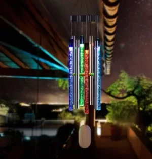 Image of Solalite LED Wind Chime Solar Multi-Coloured