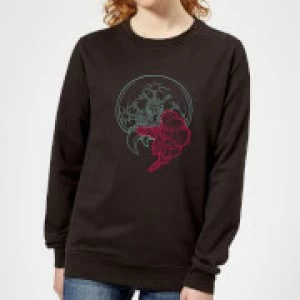 Image of Nintendo Super Metroid Samus And Mother Brain Womens Sweatshirt - Black