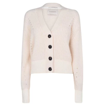 image of Scotch and Soda Chunky Knit Cardigan - Cream 0171