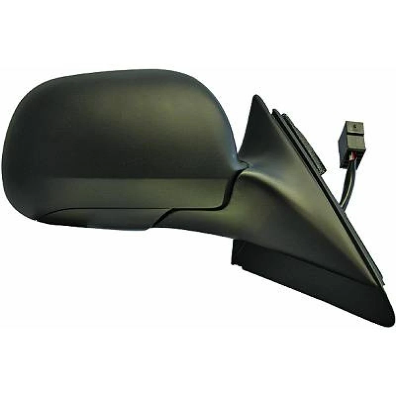 Image of DIEDERICHS 1016224 Wing mirror Right, black, Small mirror housing, Grained Outside Mirror (50)