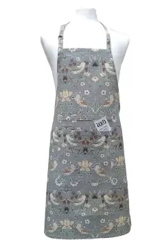 Image of William Morris Blue Strawberry Thief Fabric Apron