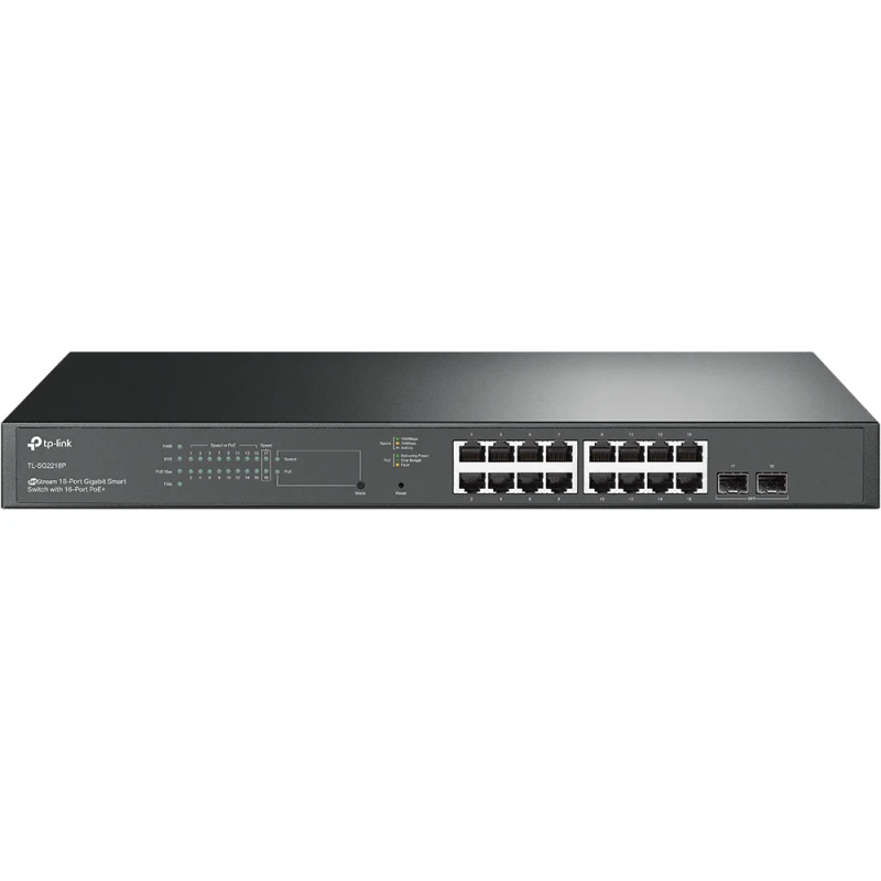 Image of TP Link Omada 18-Port Gigabit Smart Switch with 16-Port PoE+ SG2218P