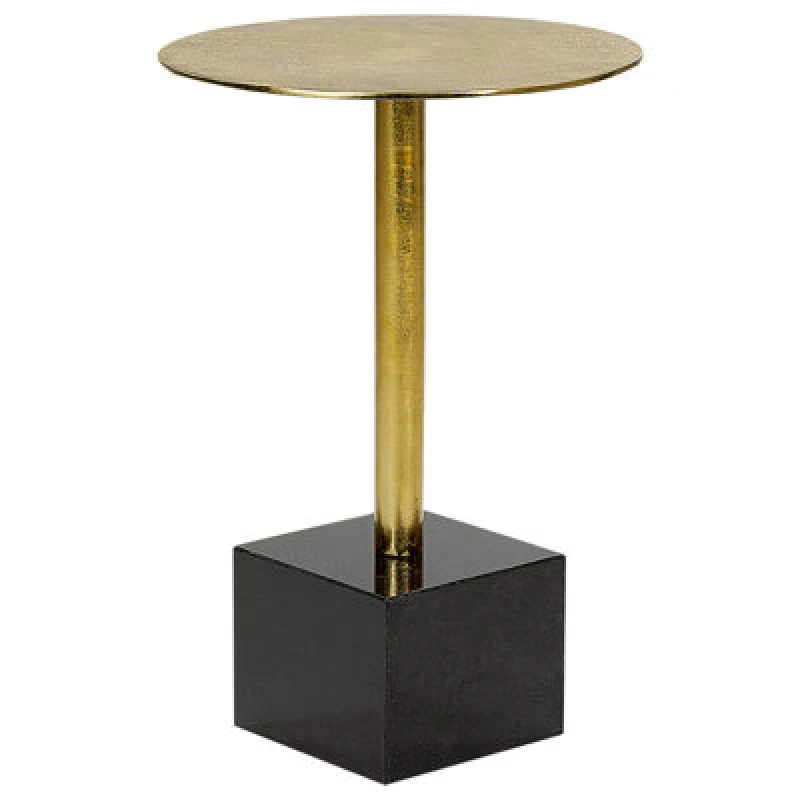 Image of Beliani Side Table Colibri Metal Gold