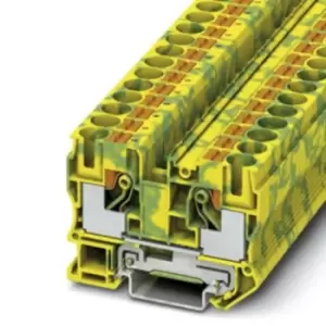 Phoenix Contact Pt 10-Pe Terminal Block, Din Rail, 2Pos, 6Awg