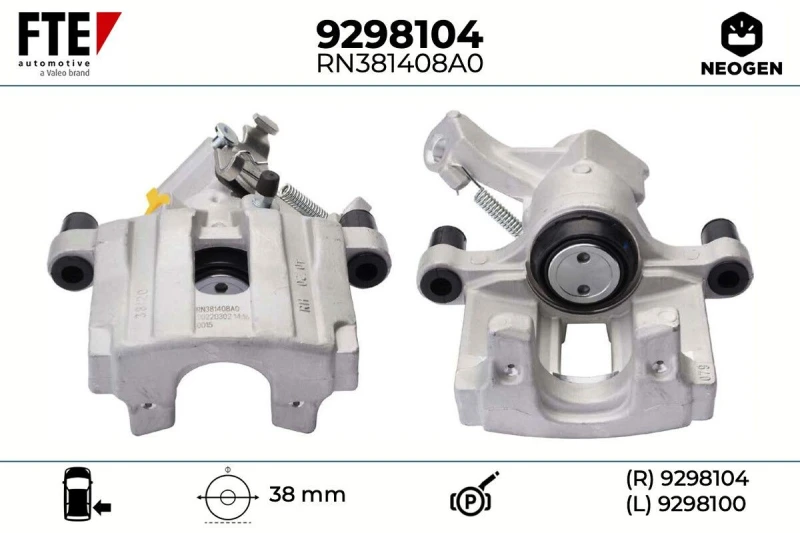 Image of Brake caliper FTE 9298104