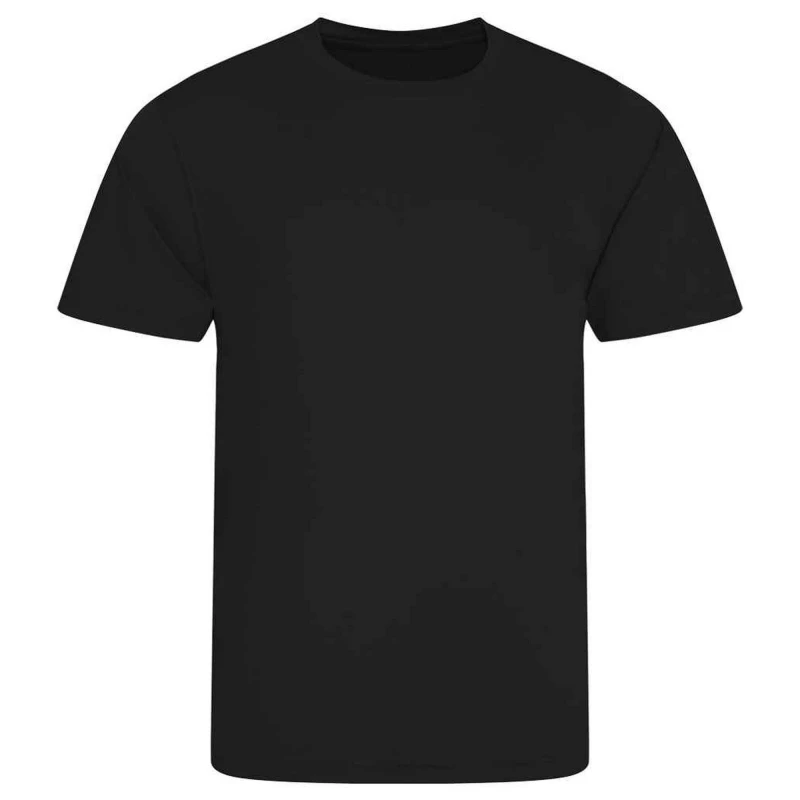 Image of AWDis Cool Mens Smooth T-Shirt in Black Size: Large Black Male L