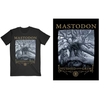 Image of Mastodon - Hushed & Grim Cover Unisex Large T-Shirt - Black