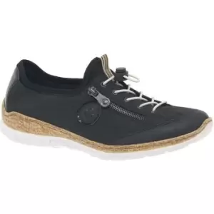 Image of Rieker Riso Womens Lightweight Sports Shoes womens Shoes Trainers in Blue,4,5