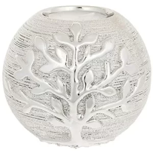 image of Tree of Life Tealight Ball Champagne