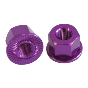 Image of Savage Wheel Nuts BMX 14mm Purple