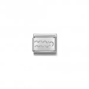 Image of Nomination Composable Classic Zodiac Stainless Aquarius Link 330302/11