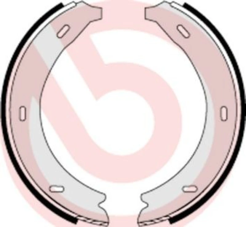 Image of BREMBO Handbrake shoes BREMBO S 50 509