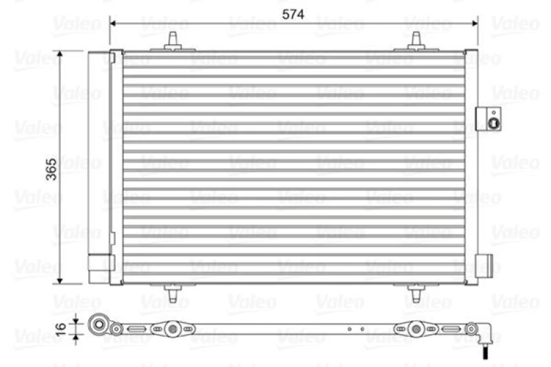Image of Air conditioning condenser VALEO 814420