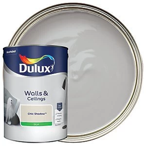 Image of Dulux Walls & Ceilings Chic Shadow Silk Emulsion Paint 5L