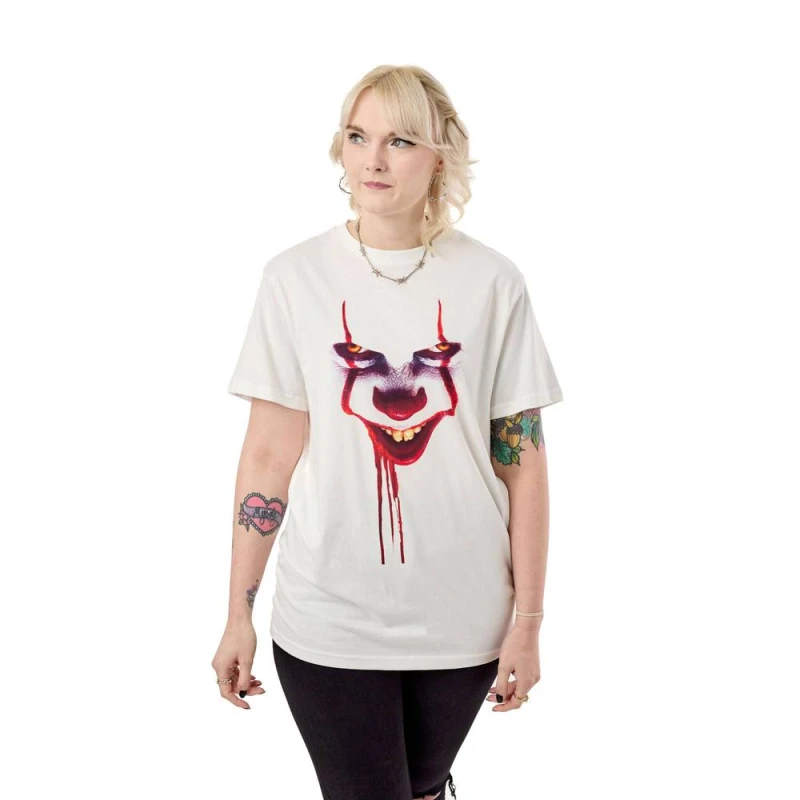 Image of IT IT Short Sleeved T-Shirt Unisex White Official Merch Size: 3X-Large White 3X-Large Unisex 5063203917426