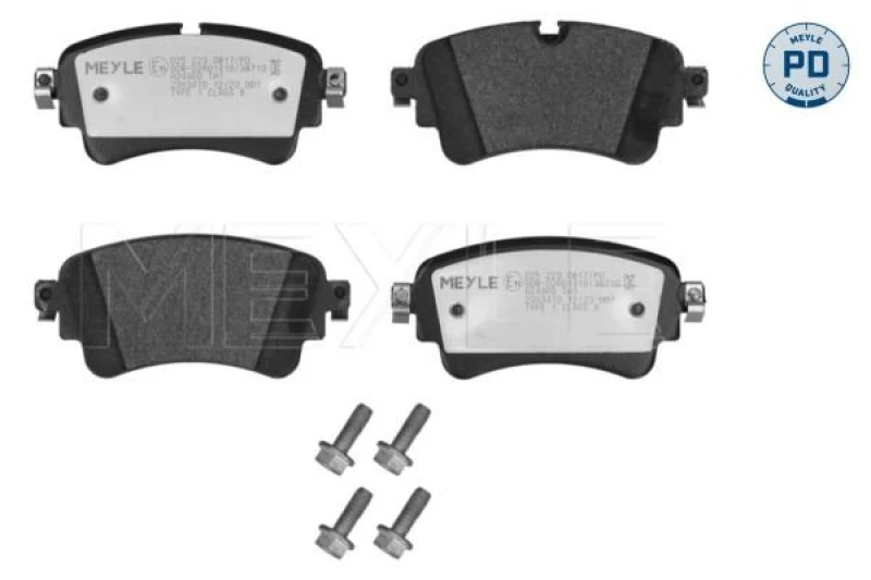 Image of Brake pad set MEYLE 025 223 0817/PD