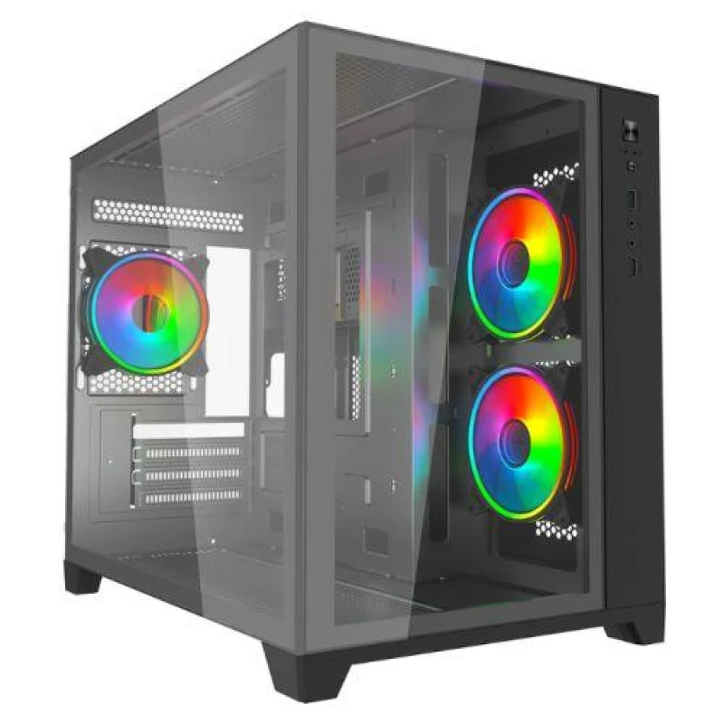 Image of Vida Akira V2 Mid Tower Gaming Case - Black