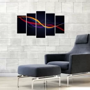 Image of 5MX-139 Multicolor Decorative MDF Painting (5 Pieces)