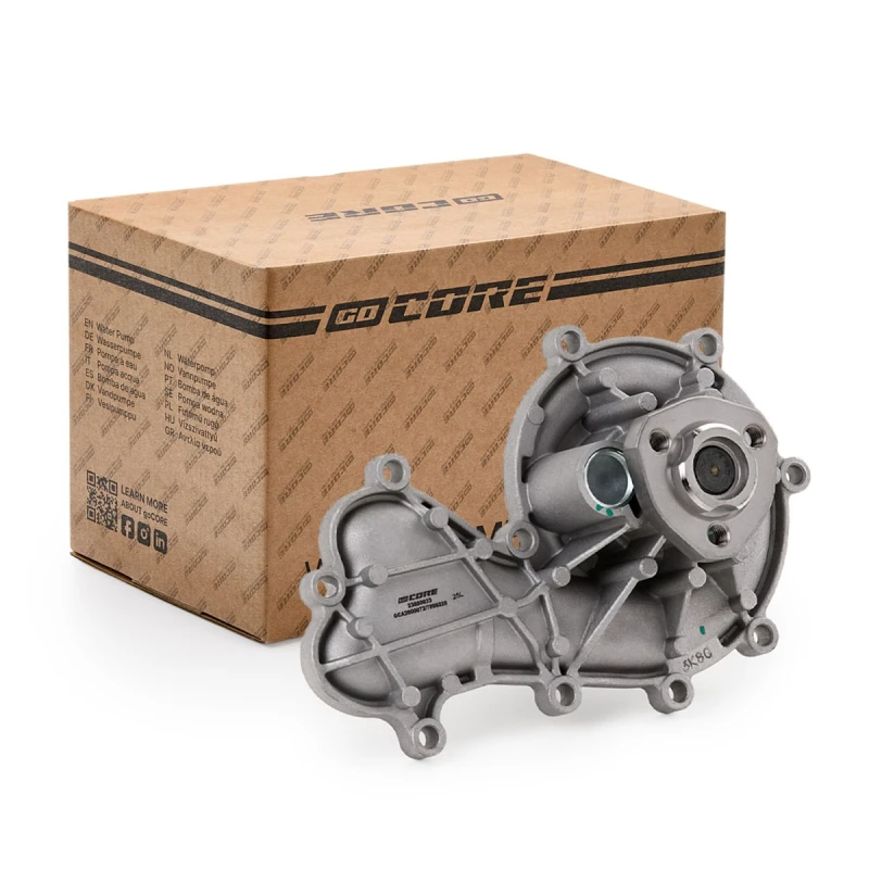 Image of goCORE GCA2600072 Water pump Cast Aluminium, with gasket/seal Cast Aluminium Water Pump (1260)