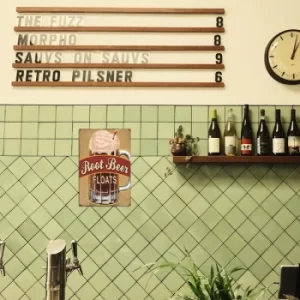Image of Beer Multicolor Decorative Metal Wall Accessory