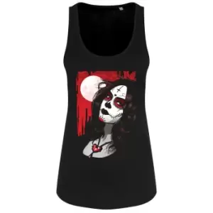 Image of Grindstore Womens/Ladies Night Of The Dead Vest Top (L) (Black)