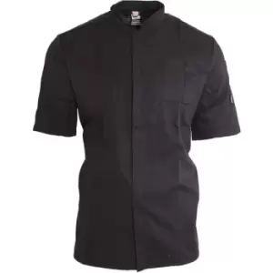 Image of Le Chef Unisex ThermoCool Chefs Prep Jacket (L) (Black) - Black