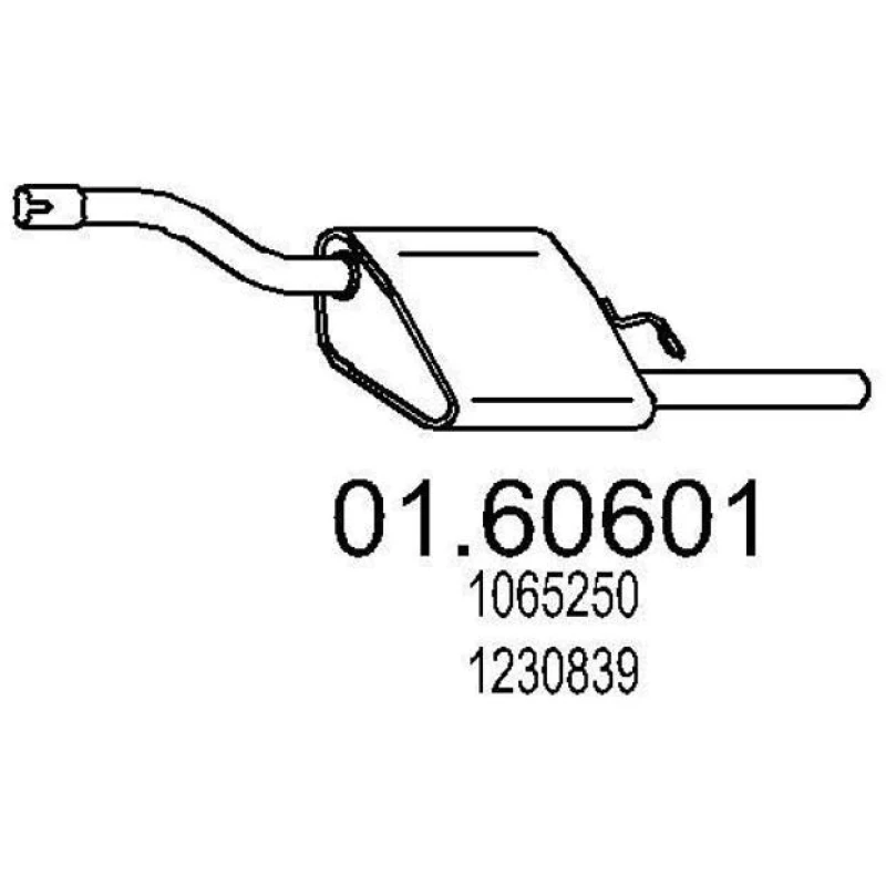 Image of MTS 01.60601 Rear silencer End Silencer (3437)
