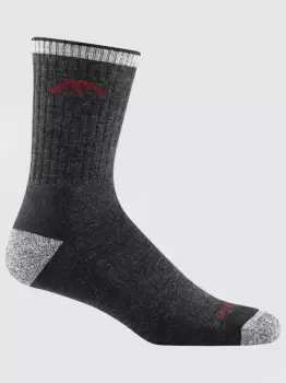 Image of Darn Tough 1466 Hiker Micro Crew Cushion Mens Socks - Black