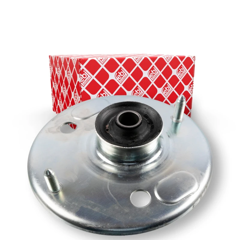 Image of FEBI BILSTEIN 17865 Top strut mount Front Axle, without ball bearing Elastomer Suspension Strut Support Bearing (1180)