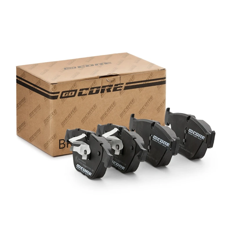 Image of goCORE GCD020467 Brake pad set Front Axle, prepared for wear warning indicator, with piston clip Brake Pad Set,disc brake (402)