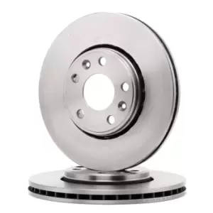 Image of FERODO Brake disc DDF1726 Brake rotor,Brake discs RENAULT,MEGANE III Grandtour (KZ0/1),Scenic III (JZ0/1_),LAGUNA III Grandtour (KT0/1)