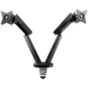 image of DELTACO GAMING GAM-102 2x Monitor desk mount 43,2cm (17) - 81,3cm (32) Rotatable, Tiltable, Swivelling