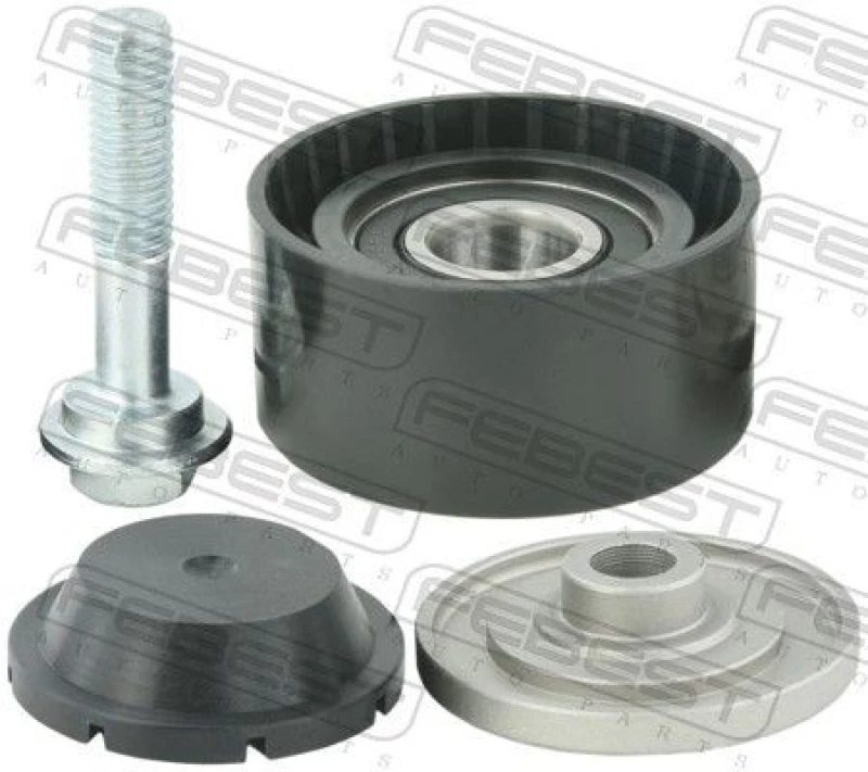Image of Deflection / guide pulley, V-ribbed belt FEBEST 2388-7L6