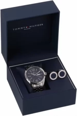 Image of Mens Tommy Hilfiger Cufflink Box Set Watch 2770023