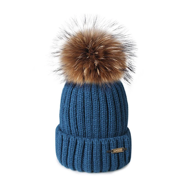 Image of Coldstream Mens Lamberton Bobble Beanie in Duck Egg Blue Duck Egg Blue Male One Size
