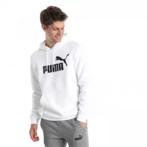 Image of PUMA Essentials Fleece Mens Hoodie, White, size 2X Large, Clothing