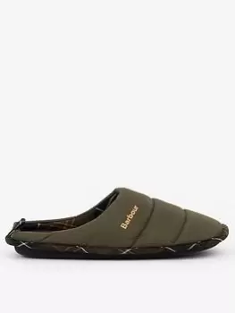 Barbour Scott Slipper, Olive, Size 7, Men