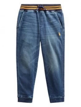 Image of Ralph Lauren Boys Denim Jog Jeans - Blue, Size Age: 4 Years