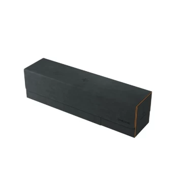 Image of Gamegenic Card's Lair 400+ Deck Box - Black/Orange