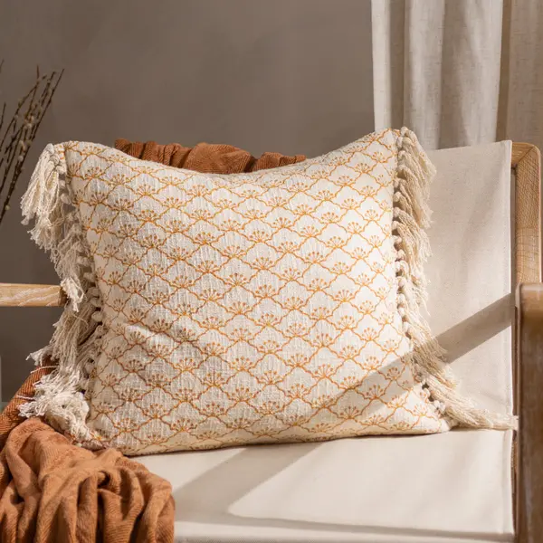 Image of Saku Cushion Honey, Honey / 50 x 50cm / Polyester Filled
