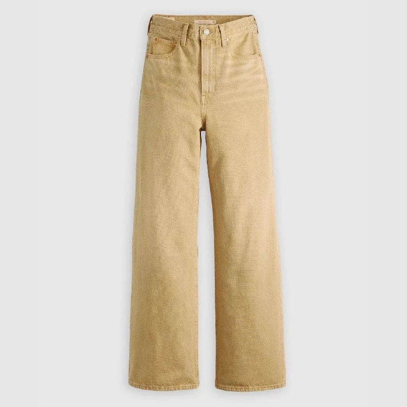 Image of Levis Womens Ribcge Large Wide Leg Jeans Scrp Travertine female 25 L32